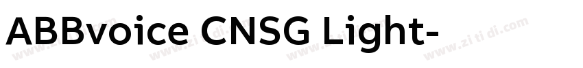 ABBvoice CNSG Light字体转换